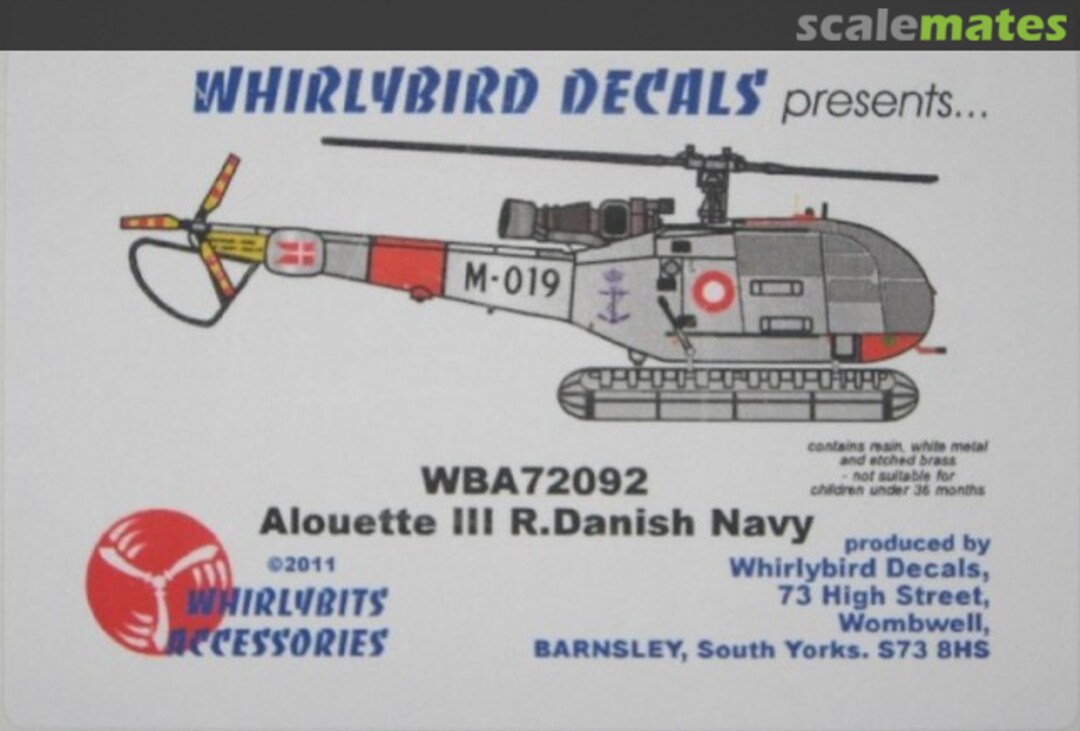 Boxart Alouette III R.Danish Navy WBA72092 Whirlybird