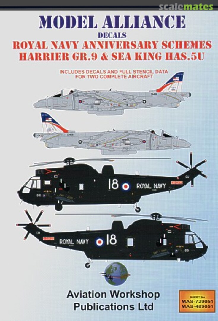 Boxart Harrier GR.9/Sea King HAS.5U MAS-489051 Model Alliance