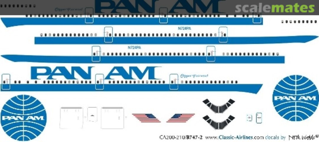 Boxart Pan Am (exp 2nd) 747-2 CA200-124 Classic Airlines