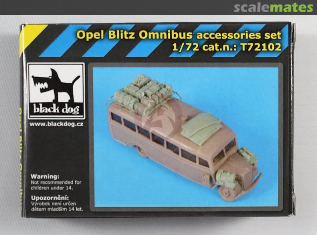 Boxart Opel Blitz Omnibus accessories set T72102 Black Dog