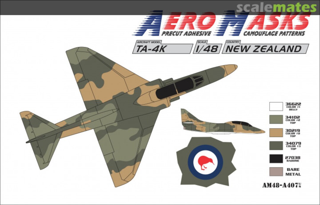 Boxart TA-4K New Zealand AM48-A407 AeroMasks