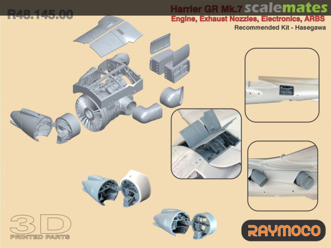 Boxart Harrier GR Mk.7 detail set R48.145.00 Raymoco