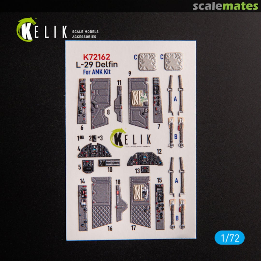 Boxart L-29 Delfin interior 3D decals K72162 Kelik Boxart L-29 Delfin interior 3D decals K72162 Kelik