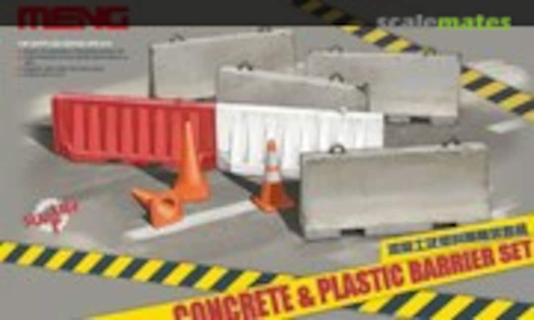 1:35 CONCRETE &amp; Plastic BARRIER SET (Meng Model SPS-012)