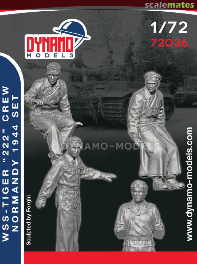 Boxart WSS - Tiger 222 Crew - Normandy 1944 set 72036 Dynamo Models