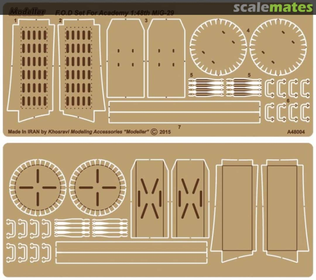 Boxart F.O.D Set - MiG-29 A48004 Modeller