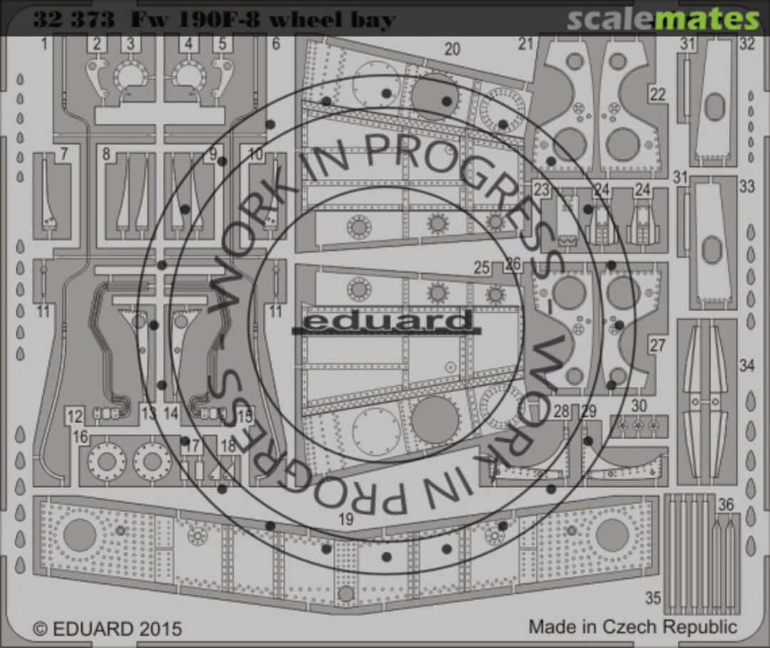 Boxart Fw 190F-8 wheel bay 32373 Eduard