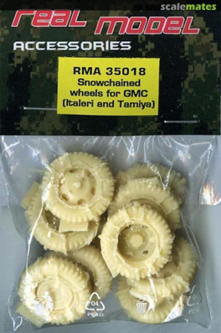 Boxart Snowchained wheels for GMC RMA35018 Real Model