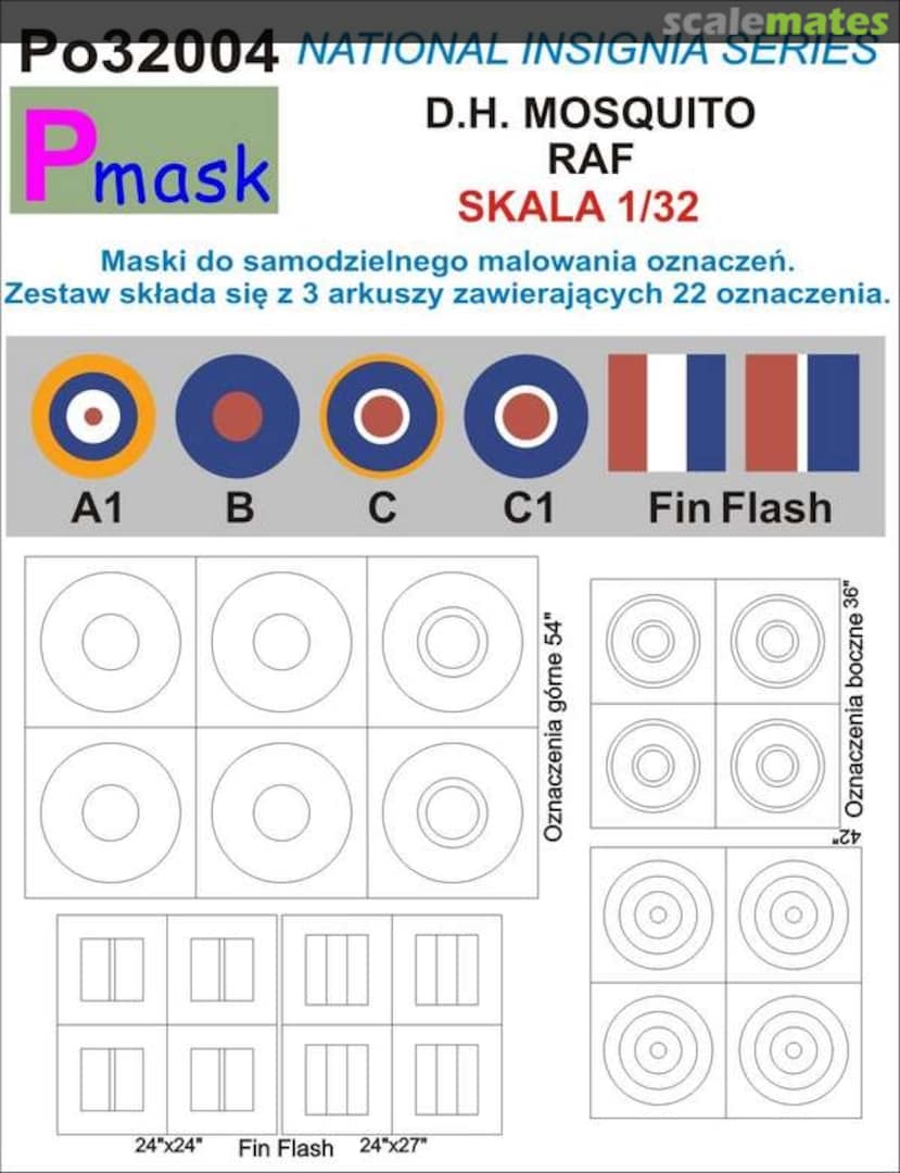 Boxart D.H. Mosquito RAF PO32004 Pmask