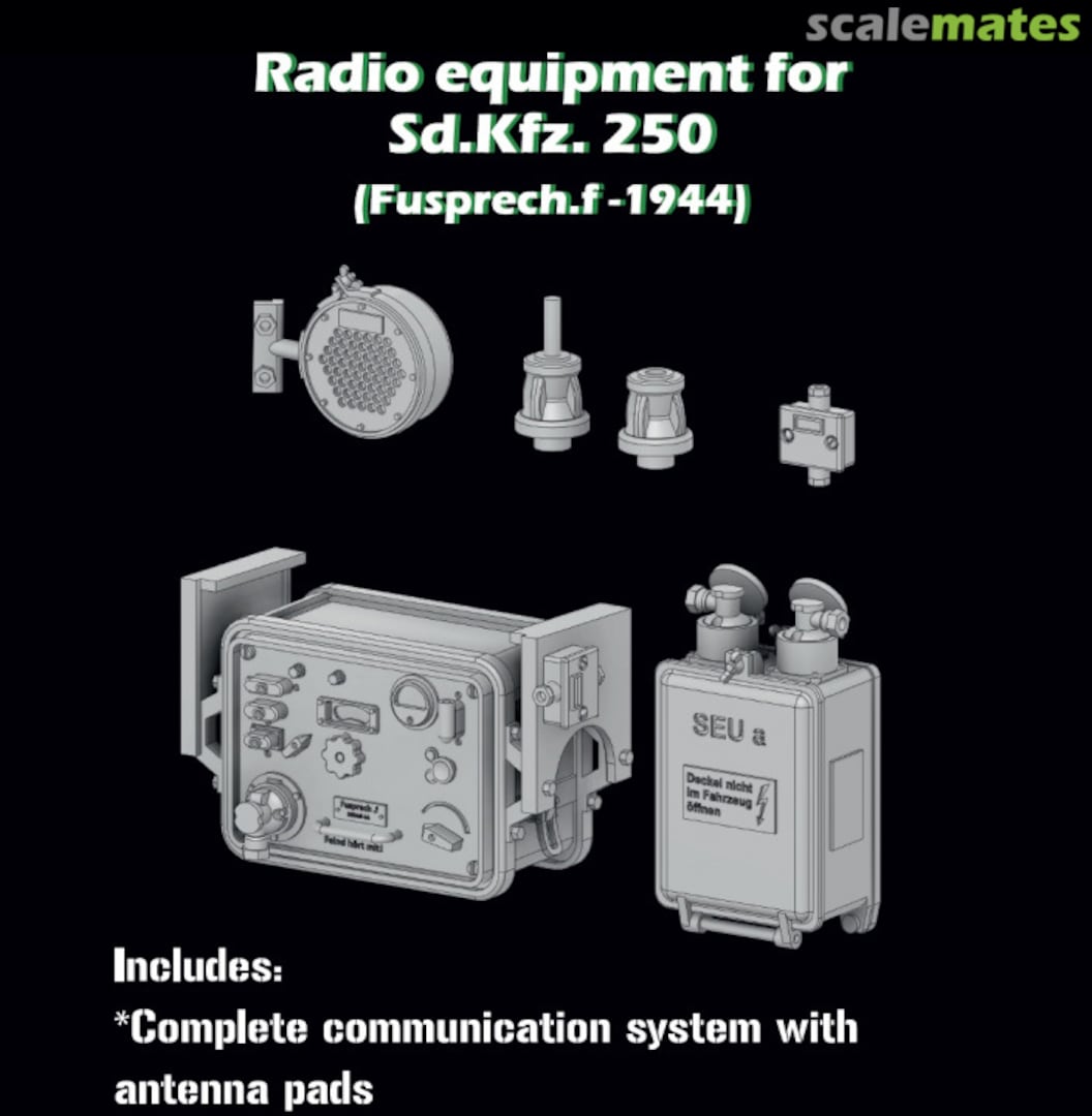 Boxart Radio equipment for Sd.Kfz. 250 SBS-3D023 SBS Model