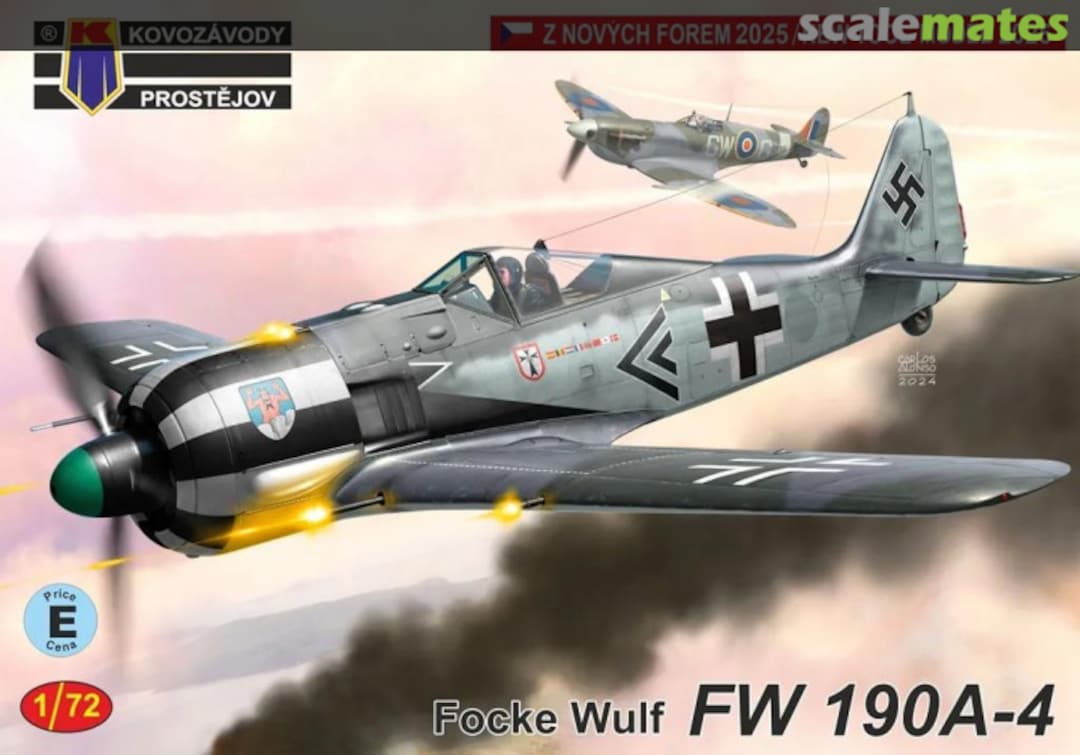 Boxart Focke Wulf FW 190A-4 KPM0492 Kovozávody Prostějov