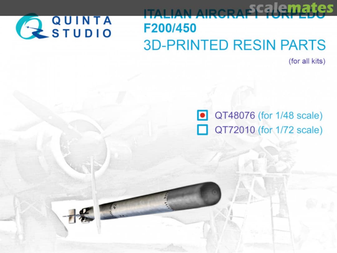 Boxart Italian Aircraft Torpedo F200-450 QT48076 Quinta Studio