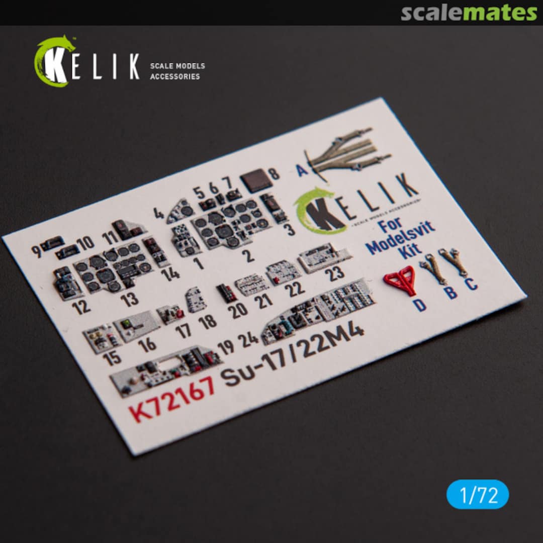Boxart Su-17M4P/22M4 interior 3D decals K72167 Kelik Boxart Su-17M4P/22M4 interior 3D decals K72167 Kelik