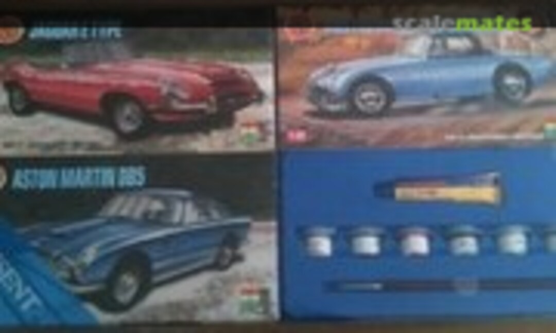 1:32 Aston Martin DB5, Jaguar E Type, Austin Healey Sprite (Airfix 9520)