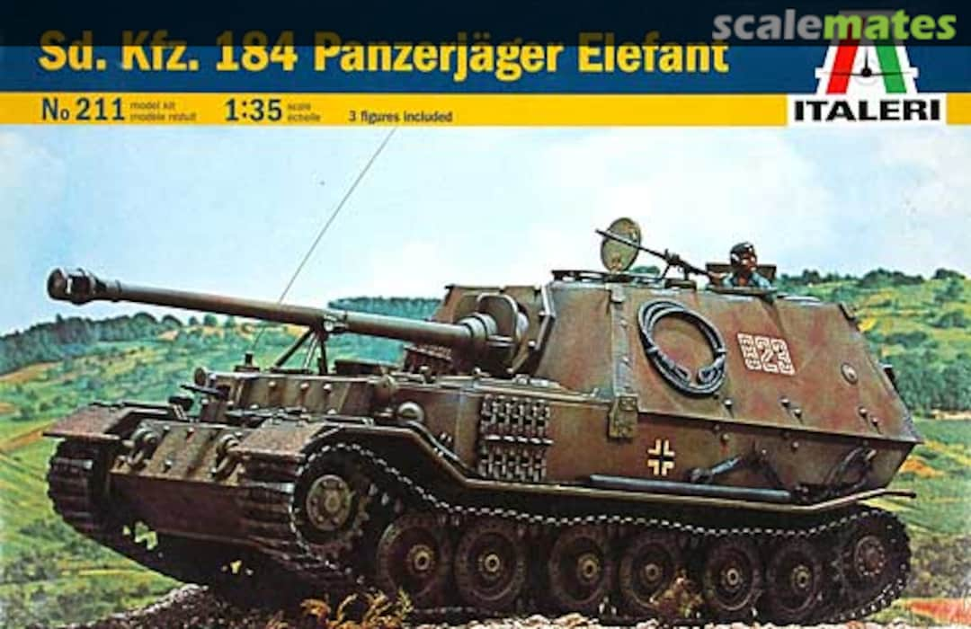 Boxart Panzerjager Elefant 211 Italeri