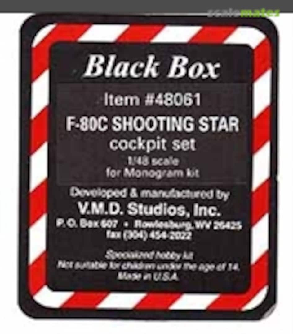 Boxart F-80C Shooting Star - Cockpit Set 48061 Black Box