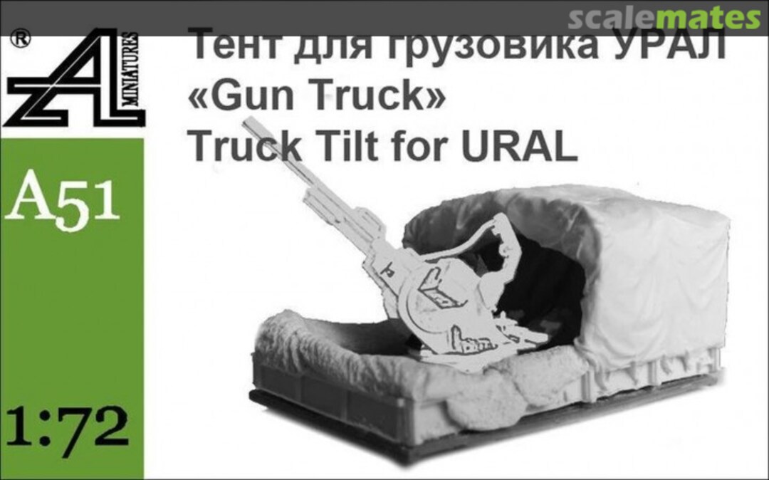 Boxart Gun Truck Tilt for Ural A51 Alex Miniatures