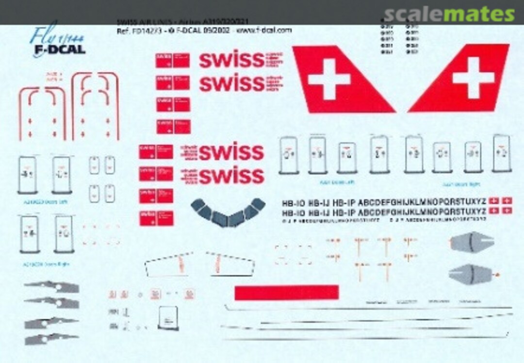 Boxart Airbus A319-112, A320-214, A321-111 FD14273 F-DCAL