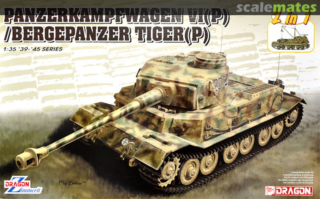 Boxart Panzerkampfwagen VI(P) / Bergepanzer Tiger(P) 6869 Dragon