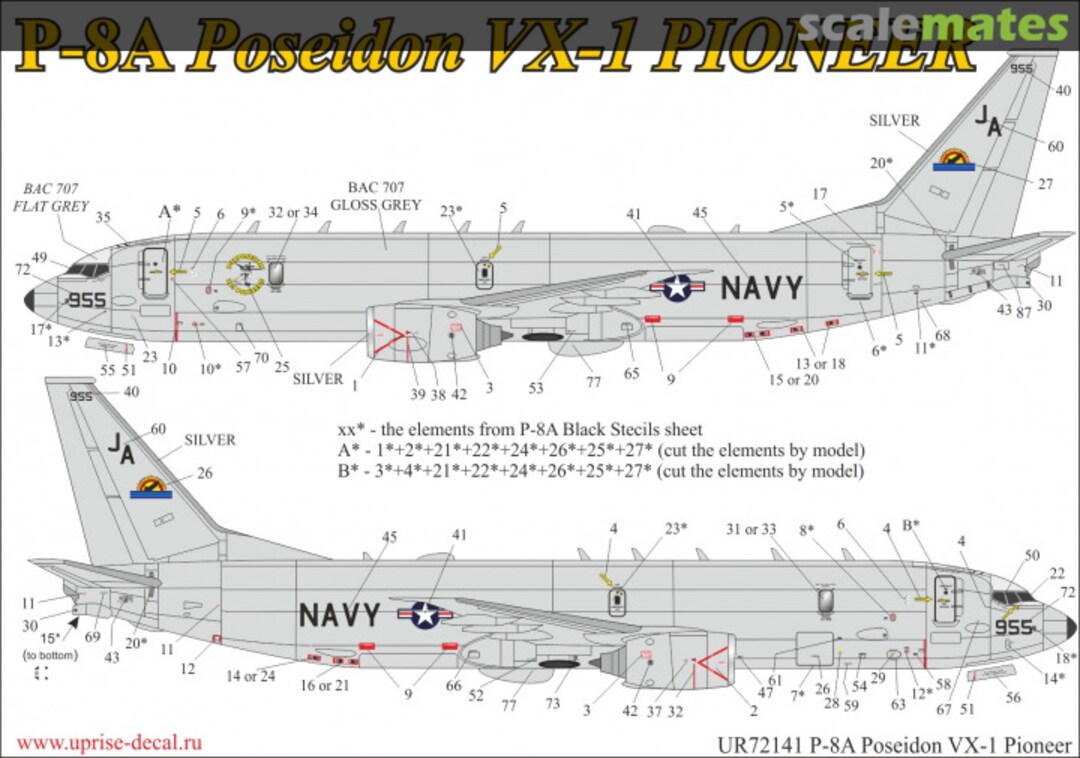 Boxart P-8A Poseidon VX-1 UR72141 UpRise Decal Serbia