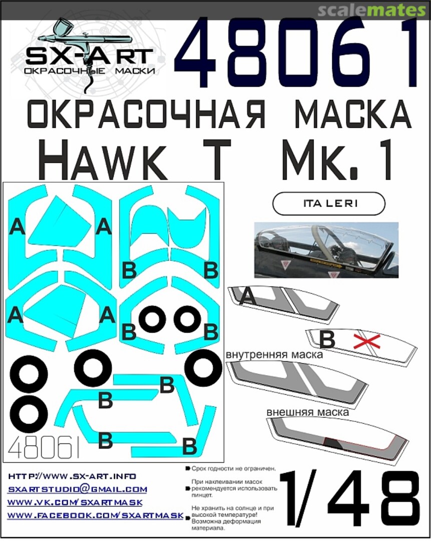 Boxart Hawk T Mk.1 masks 48061 SX-Art