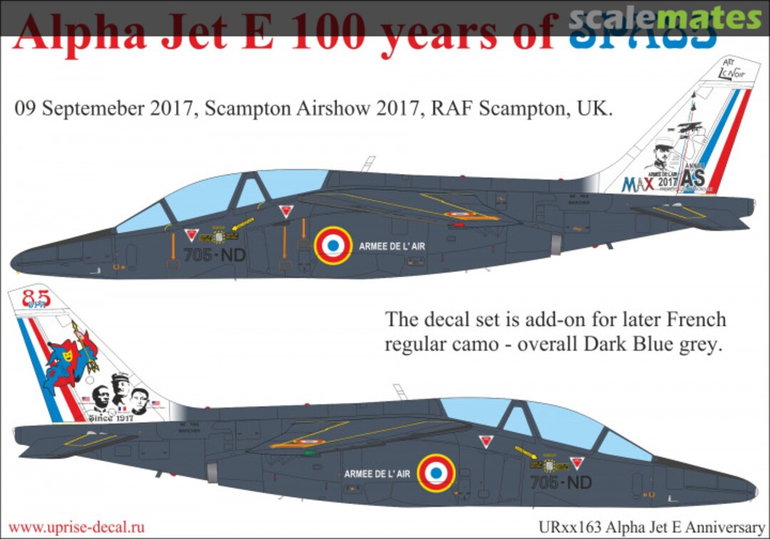 Boxart Alpha Jet E - 100 Years of SPA85 UR48163 UpRise Decal Serbia