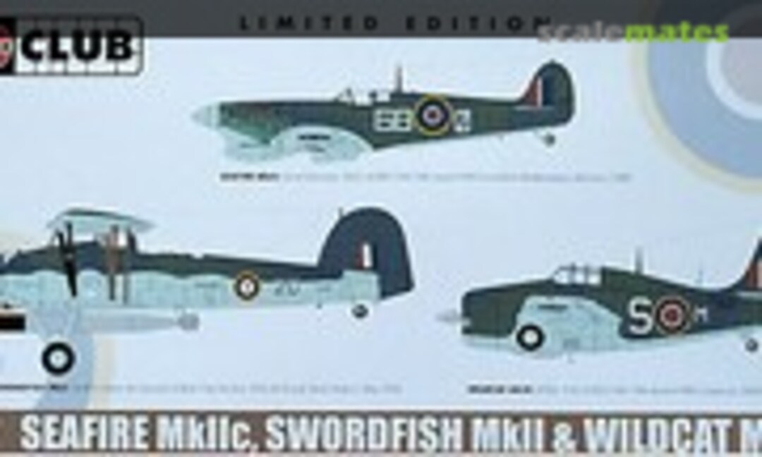 1:72 Seafire MkIIc, Swordfish MkII &amp; Wildcat MkVI (Airfix A50099)