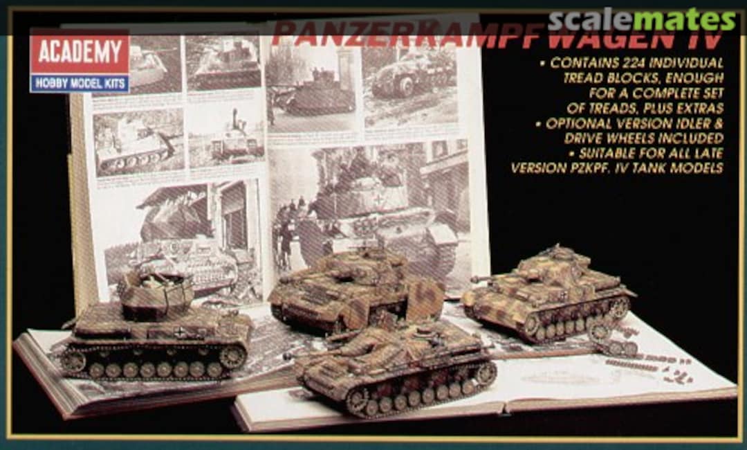 Boxart Panzerkampfwagen IV Individual Tread Blocks 1357 Academy