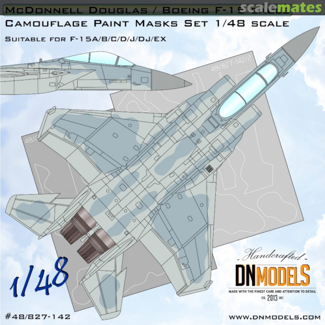 Boxart F-15 Eagle Camouflage Paint Masks Set 48/827-142 DN Models