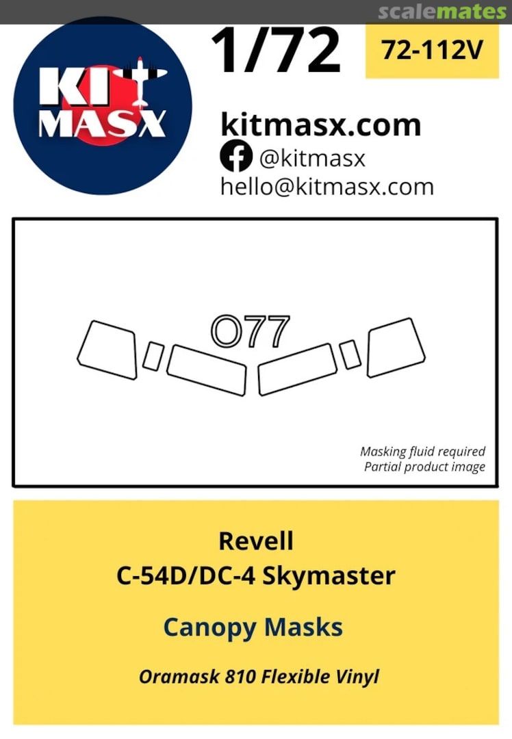 Boxart C-54D/DC-4 Skymaster 72-112V Kit Masx