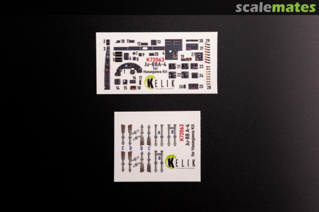 Boxart Junkers Ju 88 A 4 Interior 3d Decals K72063 Kelik