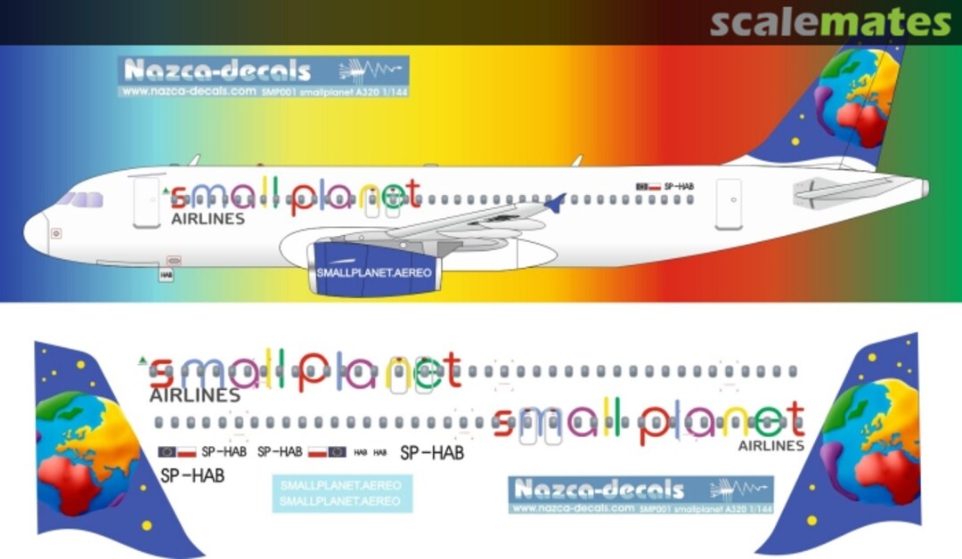 Boxart SmallPlanet A320   smp001 Nazca decals