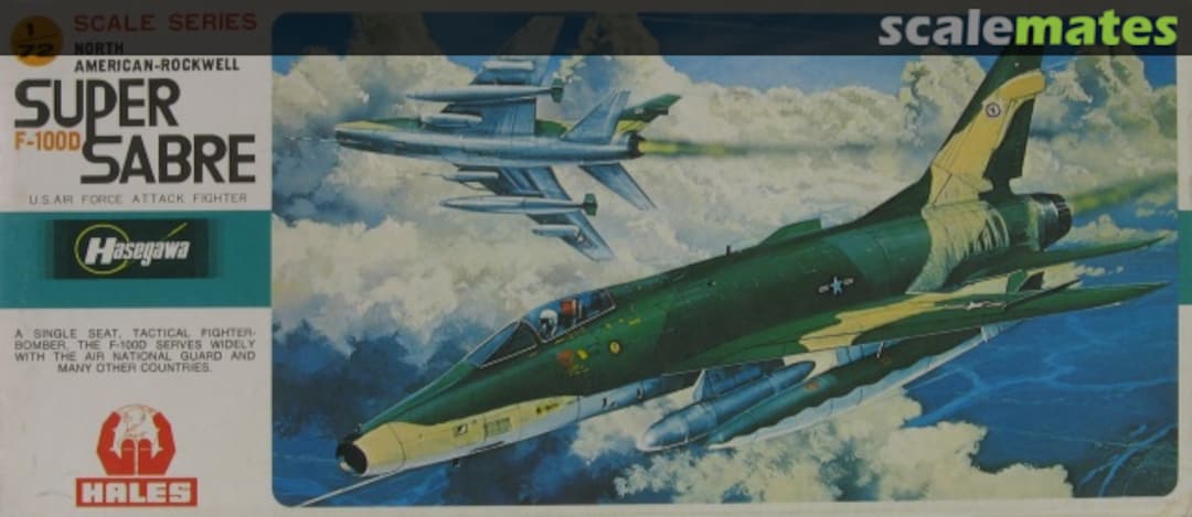 Boxart F-100D Super Sabre JS-035 Hasegawa/Hales