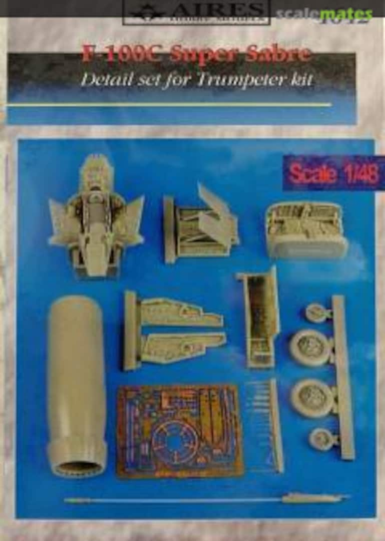 Boxart F-100C Super Sabre - early detail set 4642 Aires