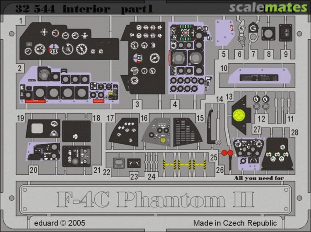 Boxart F-4C Interior, part 1 32544 Eduard