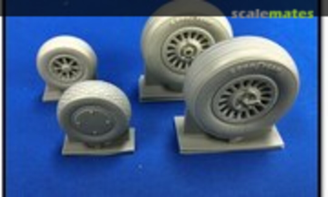 1:48 North-American B-25 Mitchell weighted wheels set (True Details 48212)