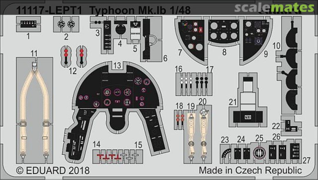 Boxart Typhoon Mk.Ib PE Set 11117-Lept Eduard