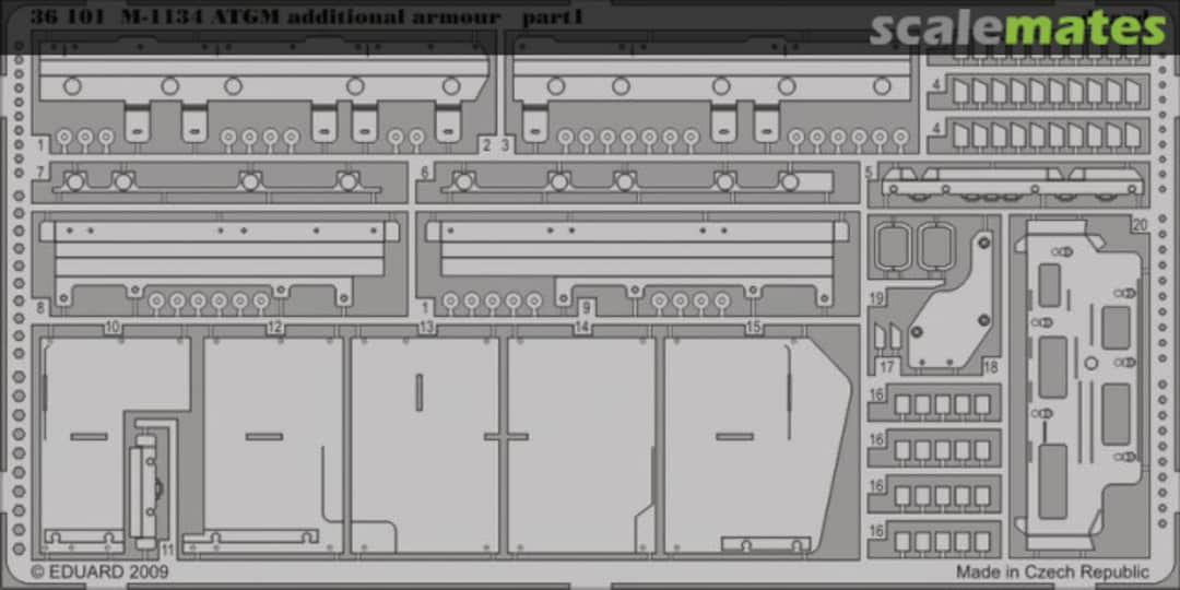 Boxart M-1134 ATGM additional armour 36101 Eduard