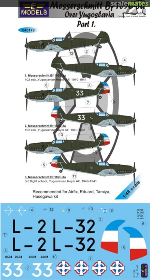 Boxart Messerschmitt Bf 109E-3a C48179 LF Models