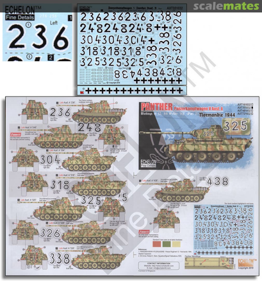 Boxart 12. SS-Pz.Div. Panthers (Pt2) AXT351032 Echelon Fine Details