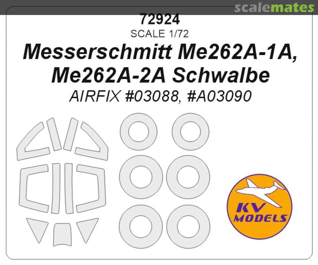 Boxart Me-262A 72924 KV Models