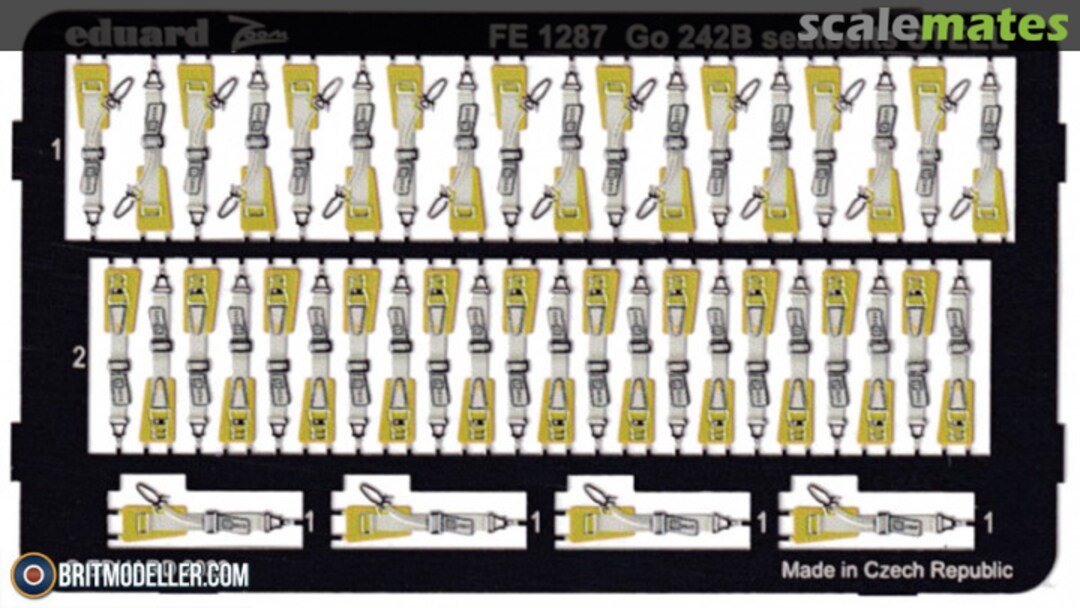 Boxart Go 242B seatbelts STEEL FE1287 Eduard