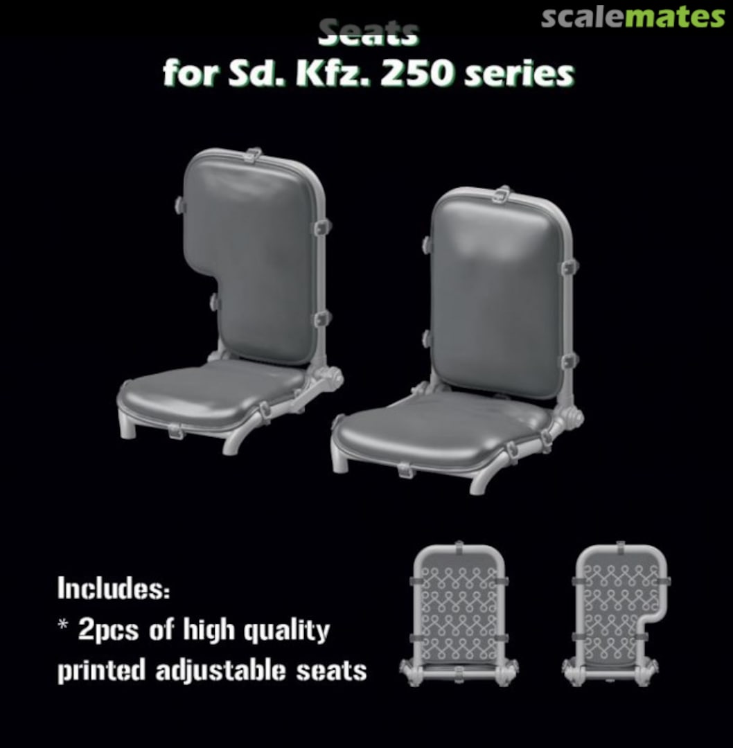 Boxart Seats for Sd.Kfz. 250 SBS-3D026 SBS Model