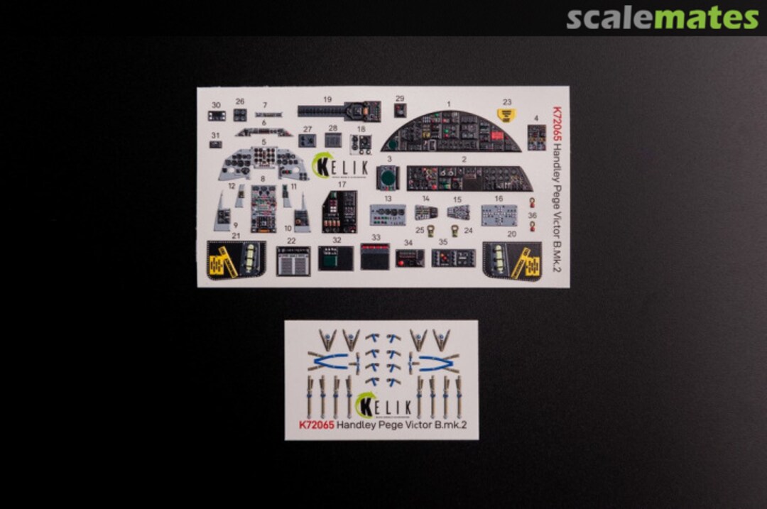 Boxart Handley Page Victor B Mk2 Interior 3d Decals K72065 Kelik