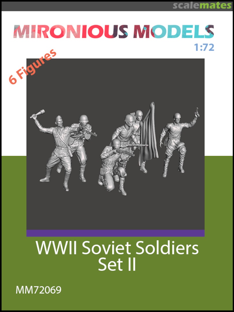 Boxart WWII Soviet Soldiers Set II MM72069 Mironious Models