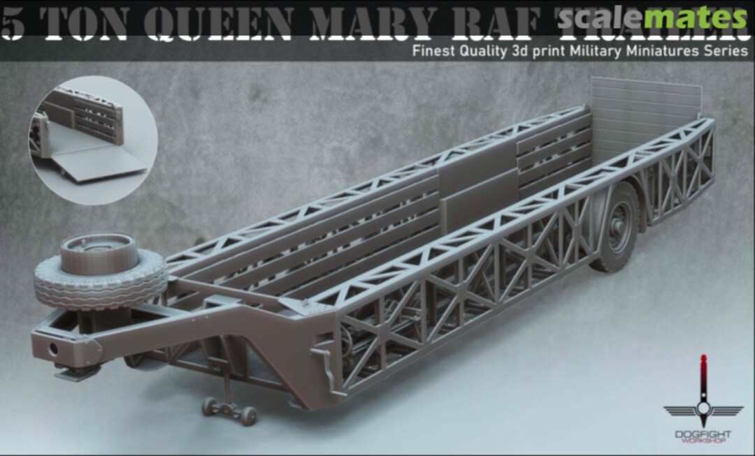 Boxart Queen Mary 5 ton Trailer 48A21 Dogfight Workshop