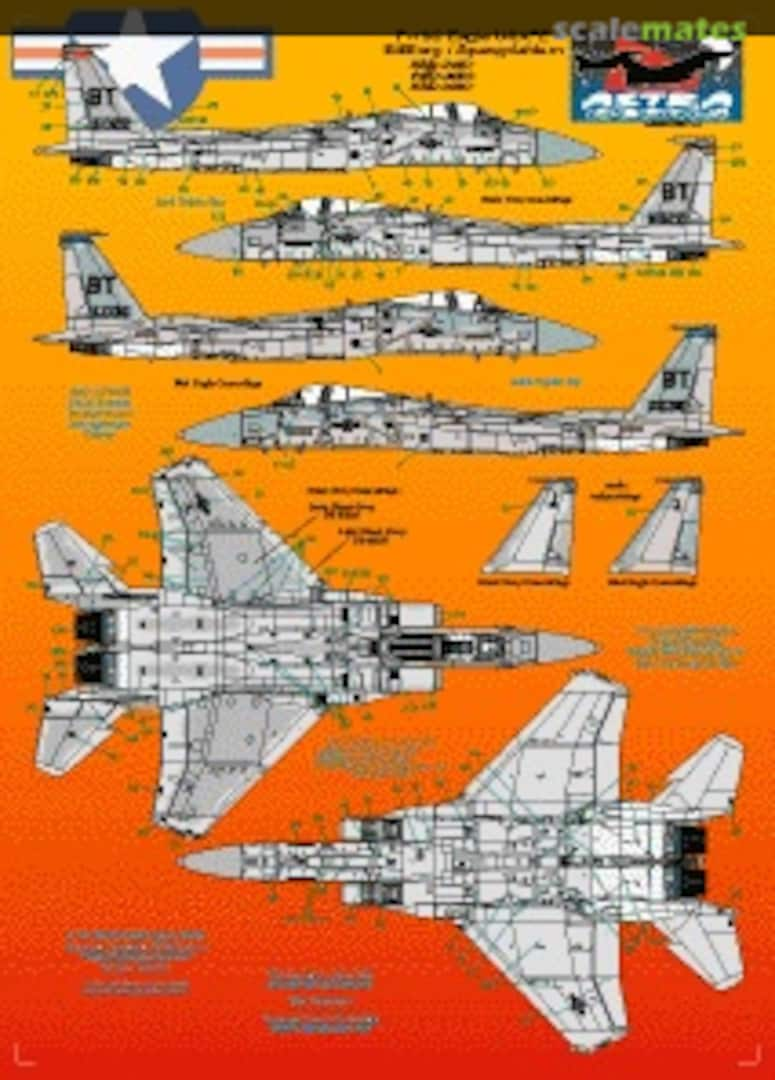 Boxart USAFE F-15C Spangdahlem/ Bitburg ASD-7202 Astra Decals