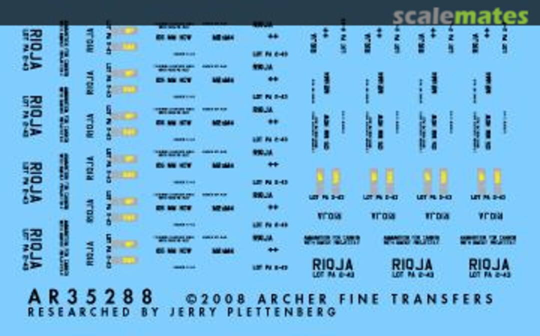 Boxart 105mm Ammo Box markings AR35288 Archer