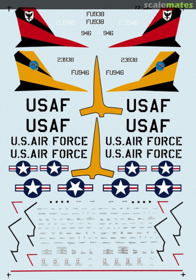 Boxart F-86D Sabres 72-0360 Microscale