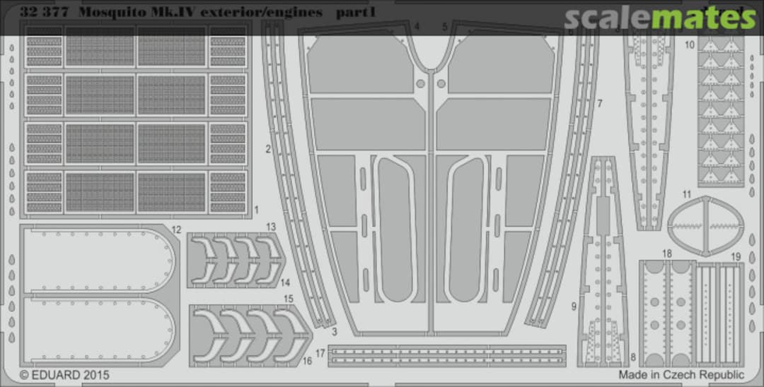 Boxart Mosquito Mk.IV exterior / engines 32377 Eduard